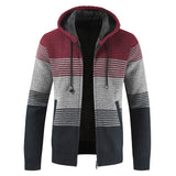 Maelric – Hooded Zip-Up Fleece Lined Sweater for Men