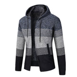 Maelric – Hooded Zip-Up Fleece Lined Sweater for Men