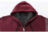 Maelric – Hooded Zip-Up Fleece Lined Sweater for Men