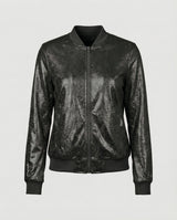 Almira - Shiny Womens Bomber Jacket With Zip