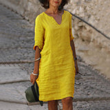 Yesha – Comfortable Linen Summer Dress