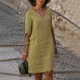 Yesha – Comfortable Linen Summer Dress