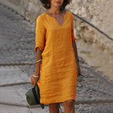 Yesha – Comfortable Linen Summer Dress