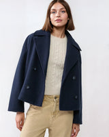Cavirelle - Womens Short Wool Wrap Jacket