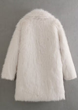 Sorvella – Women’s Plush Coat with Stand Collar