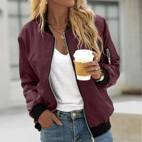 Fiorenza – Women’s Zip Up Bomber Jacket