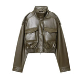 Laurenna – Women's Zip Up Biker Jacket